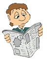 Man Reading Newspaper